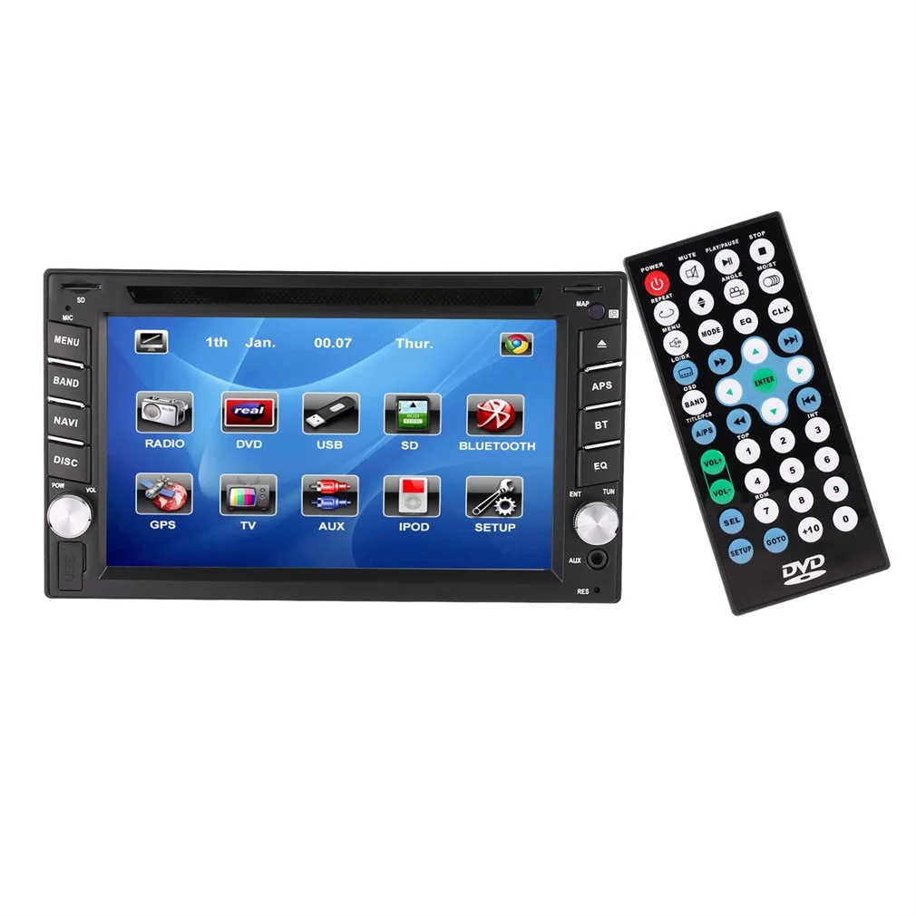 Прочный автомобильный DVD gps навигатор 2DIN стерео радио gps USB/SD Универсальный плеер RM-LC0353