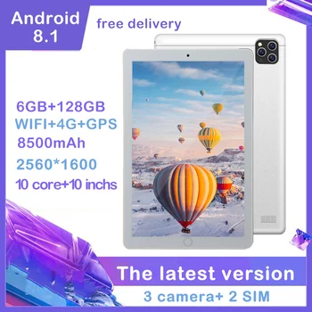 

Tablet PC(Free Shipping) 2020 New Android Tablet 10.1Inch Android 8.1 Tablet 10 Inch Tablet PC 6GB+ 128GB WIFI + GPS 4G Tablet