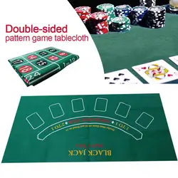 Game Tablecloth Double-sided Cards Game Table Felt Non-woven Cloth Waterproof Table Mat Black Jack Roulette Tablecloth