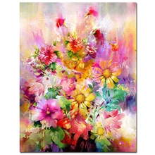 Розовый цветок Алмазная Вышивка Фото на заказ, полный квадратный круглый алмазная живопись «сделай сам» мозаика ручной работы 3d вышивка крестиком Розы изображения