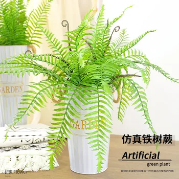 

Artificial Plant Green Vegetation Plastic Plant Decorative Wall Fake Persian Leaf Imitation Flowers Green Vegetation of Wall Fak