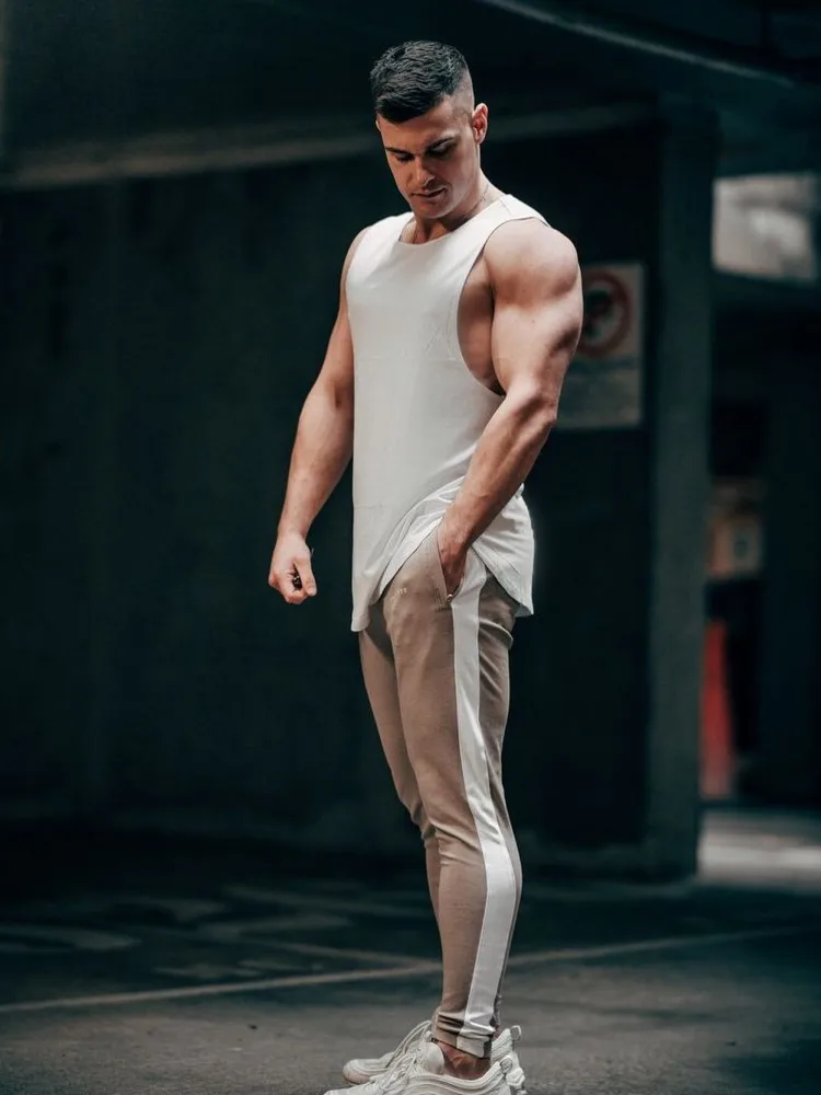 ALPHALETE брендовые осенне-зимние мужские спортивные штаны для фитнеса, модные хлопковые брюки-карандаш, брюки для бодибилдинга, высококачественные штаны для бега