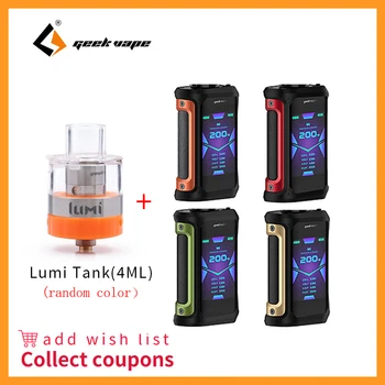 

Geekvape Aegis X 200W mod 2.0 AS chipset vaporizer cigarette Box MOD fit zeus x/zeus sub ohm/Cerberus Tank vs LUXE S