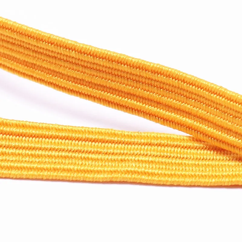 100Y 6 мм красочные плоские эластичные ленты высокая эластичная канатная Резиновая лента спандекс лента швейная отделка пояс-ремень аксессуары для одежды