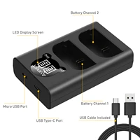 LP-E6 LP-E6N LP E6NH LED Dual Battery Charger For Canon EOS R 90D 80D 70D 60D EOS 5D Mark II III IV EOS 6D 7D Mark II Camera - Image 2