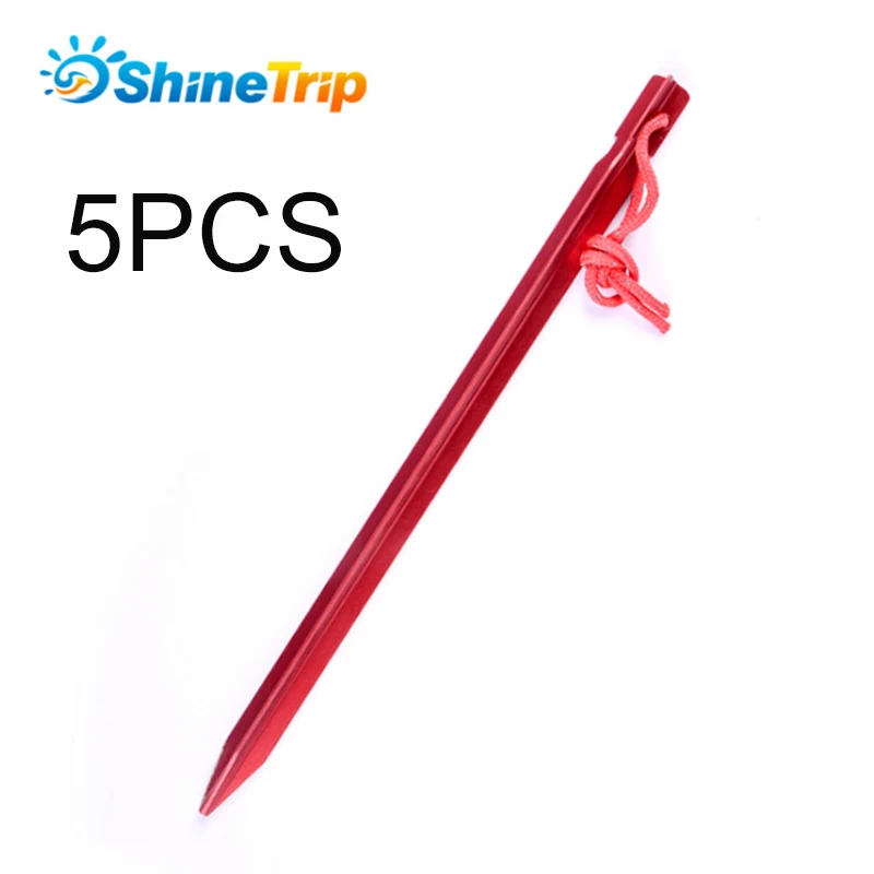 5 pcs TenT Ground Nails AluminumDurable Alloy Outdoor Camping Tent Practical Nails Replacement Tools