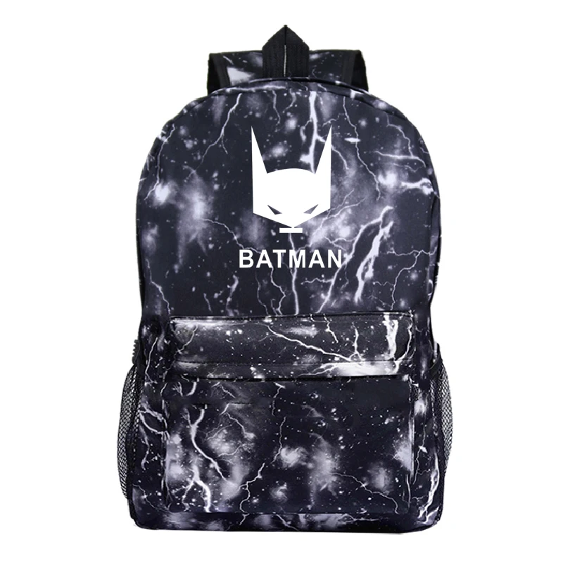 Мстители рюкзаки Бэтмен мальчик девочка школьная сумка для женщин рюкзак подростков холщовые мужские Студенческие Сумки