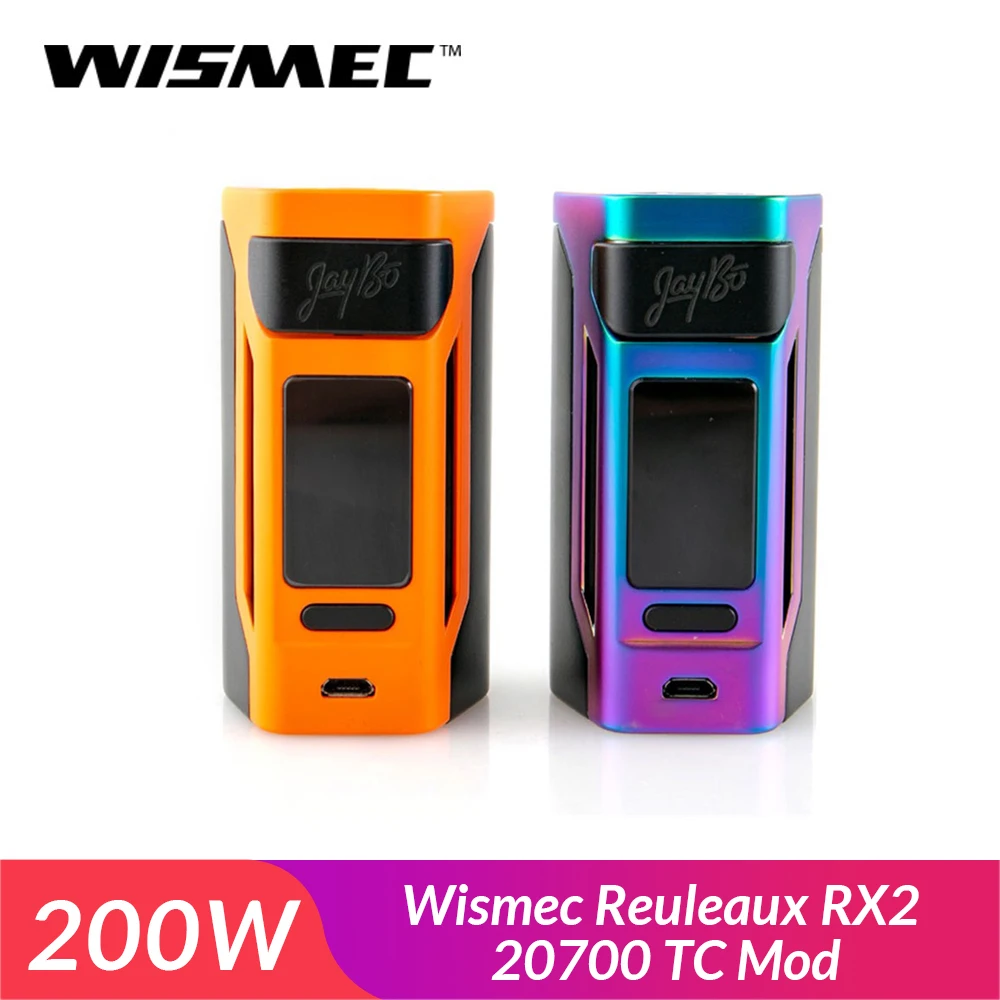 

Original Wismec Reuleaux RX2 20700 TC Box Mod compatible with both 20700 and 18650 Battery VW/TC-Ni/TC-Ti/TCSS/TCR