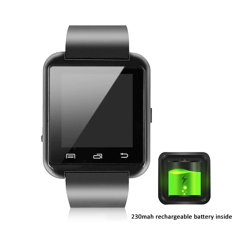 Multifunctional Bluetooth V3.0 men's watch EDR Smart Watch with Phone Camera Card smart clock For apple for xiaomi for hauwei p