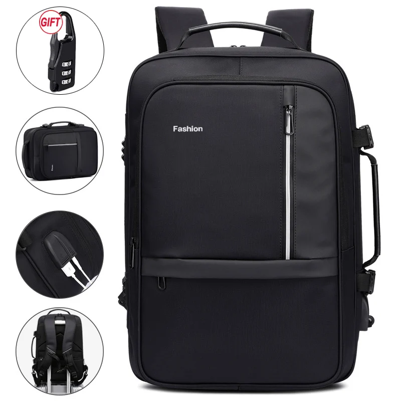 

17 Laptop Backpack Women Men Travel Bagpack USB Charge School Bag Smart Mochila Masculina Rucksack 15.6 Notebook Back Pack Bags