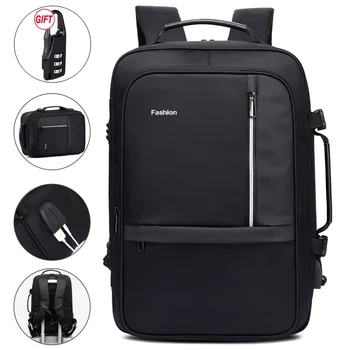 

17 Laptop Backpack Women Men Travel Bagpack USB Charge School Bag Smart Mochila Masculina Rucksack 15.6 Notebook Back Pack Bags