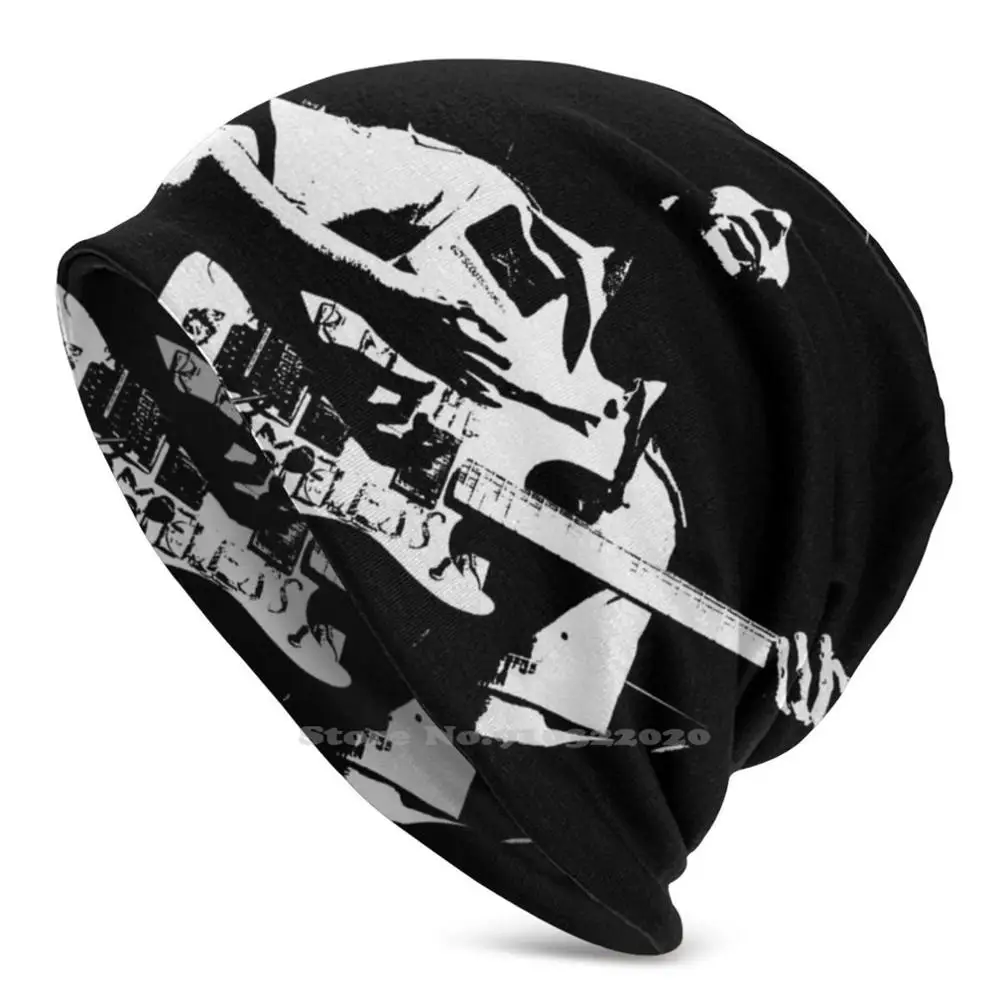 Guitar Hero Stretch Knit Berretti Autunno Inverno Cappelli Per Uomo Donna Bambino Adolescenti Chitarra Elettrica Punk Heavy Band Concert Live Song