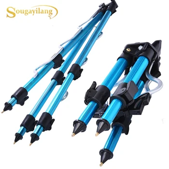 

Sougayilang Aluminum Tripod Portable Telescopic Fishing Bracket Tripod Night Fishing Light Bracket Fishing Rod Bracket