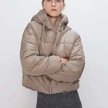Jacket Winter Cotton Padded Hooded Parkas Woman Warm Down Jacket Large Size Woman Coat Thicken Women Casual Women Puffer Jacket