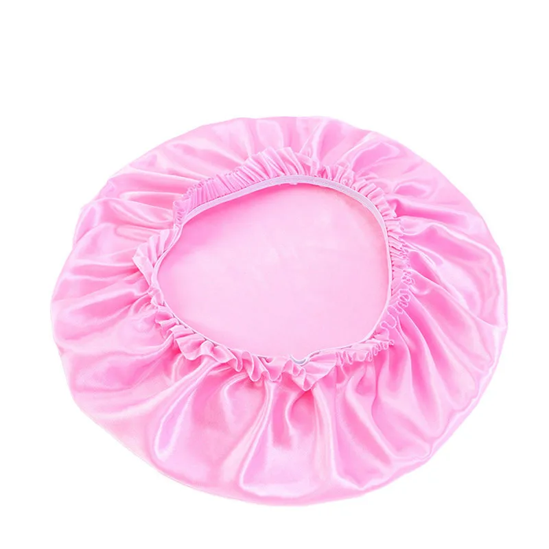 Wholesale Silky Satin Bonnet Hair Cap Double Layer Sleep Night Cap with Invisible Flat Adjusting Button Head Cover Bonnet Hat Wholesale Silky Satin Bonnet Hair Cap Double Layer Sleep Night Cap with Invisible Flat Adjusting Button Head Cover Bonnet Hat