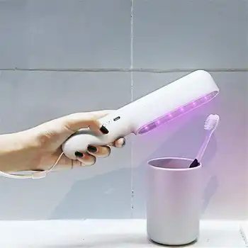 

Household Multifunction Portable UV-C LED Sterilizer Ultraviolet Disinfectionn Lamp Stick for Face Mask Toothbrush Mobile Phone