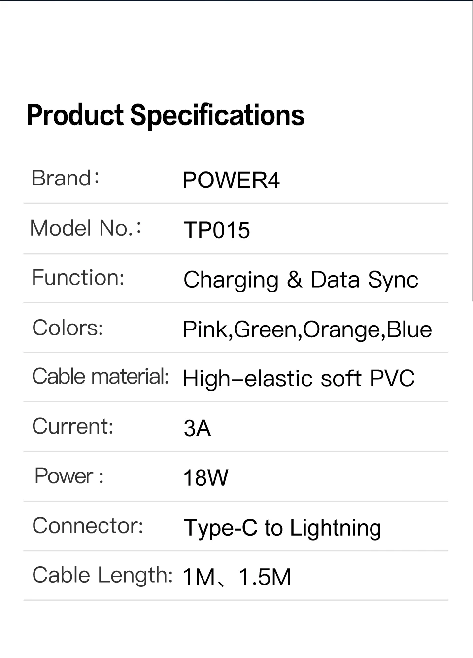 Power4 MFi USB C к Lightning Кабель 18 Вт PD Apple сертифицированное быстрое зарядное устройство для iPhone11 Pro Max X XS 8 XR iPad Macbook type-C кабель