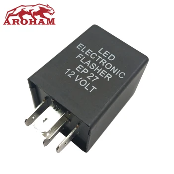 

NEW 12V Universal 5-Pin EP27 FL27 Electronic Flasher Relay FIX Motorcycle Turn Signal LED Lamp Hyper Flash For Honda For Yamaha