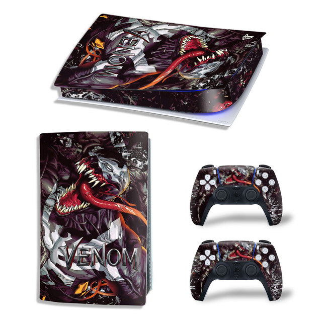 SpiderMan PS5 Digital Edition Skin Sticker Decal Cover for PlayStation 5 Console and 2 Controllers PS5 Skin Sticker Vinyl