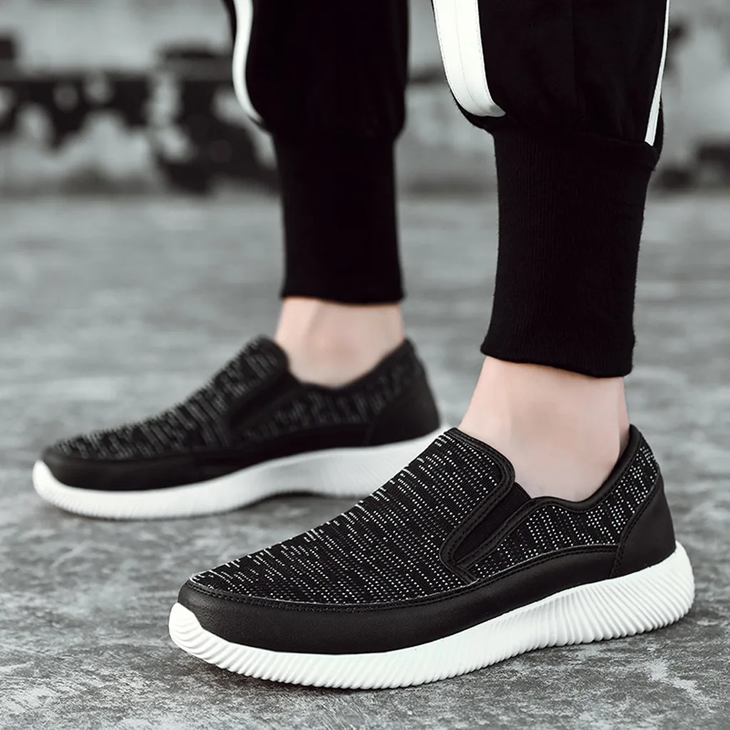 KANCOLLE Fashion Men Outdoor One-Legged Lazy Breathable Shoes Comfortable Soft Sneakers Athletic Tourist Shoes Leisure Shoes1217