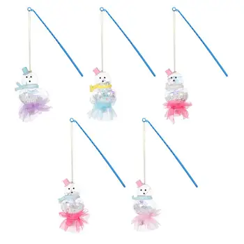 

2/5pcs Christmas Snowman Glowing Light Lovely Hanging Lantern Pendant Night Light Xmas Festive Party Decoration Gifts