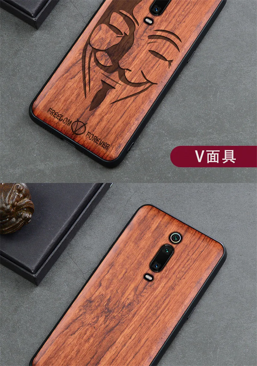 Чехол для телефона BOOGIC для Xiaomi mi 9t mi 9 mi 9 se Деревянный чехол из ТПУ для Xiao mi Red mi K20 Note 7 Pro ультратонкий Деревянный чехол