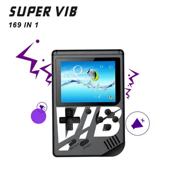 

1Set 169 in 1 Super VIB Vibration Games Retro Video Game Handheld Console Builtin 8 Bit Mini Gaming Host Machine