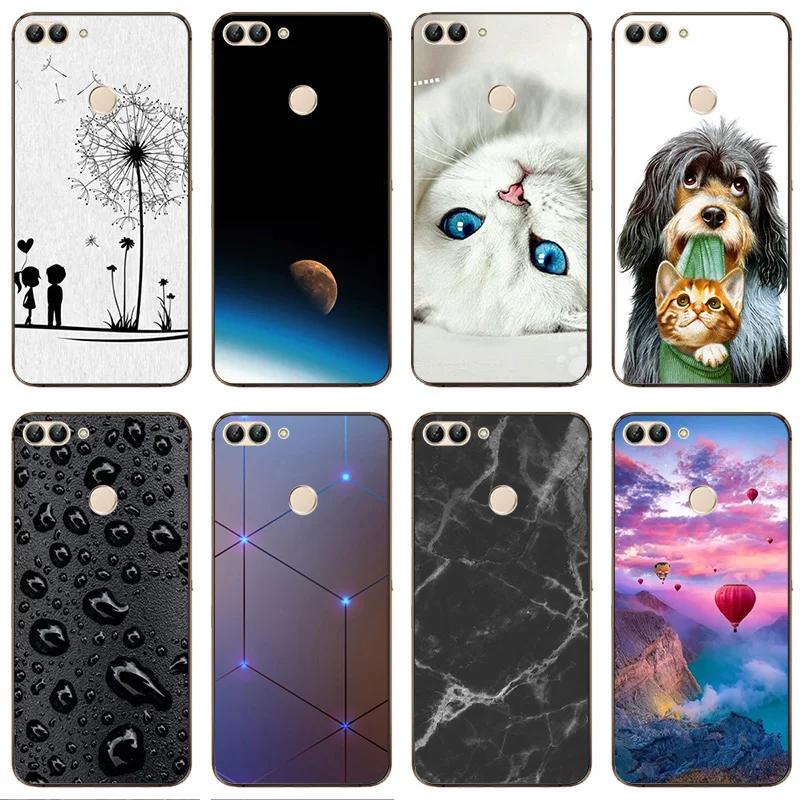 

Soft Silicon Hot Case for Huawei P Smart PSmart Case Back Coque Flexible Cover for Huawei Enjoy 7S 5.65" Top Quality