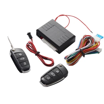 

12V Universal Car keyless entry system with remote controller open trunk one start stop button auto central control lock
