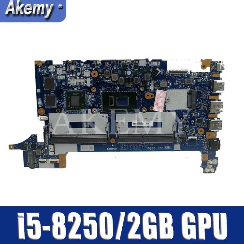 Akemy NM-B421 материнская плата для ноутбука ThinkPad E480 E580 01LW922 оригинальная материнская плата полностью протестирована с i5-8250/8350U 2 Гб