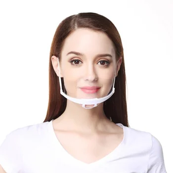 

10Pcs Transparent Mask Saliva Catering Special Plastic Anti-fog Ventilative Chef Masks Multifunctional Masks Health Care new
