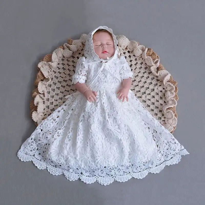 off white baptism dress