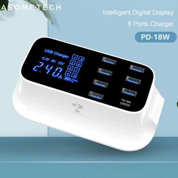 

Multi-function quick charge socket multi-port USB mobile phone intelligent charger multi-port port cable desktop row plug panel