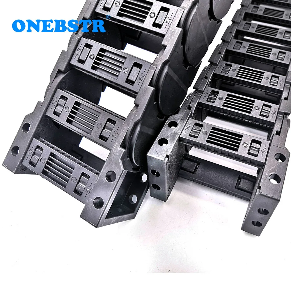 1 미터 D30x57mm 드래그 체인 와이어 캐리어 케이블 저소음 브리지 유형 양쪽에 열림 CNC 라우터 공작 기계 무료 배송