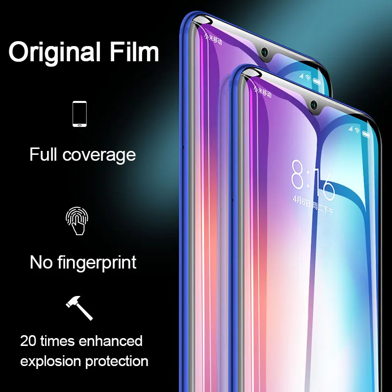 9D полное покрытие Гидрогелевая пленка для Xiaomi mi 9 SE mi 9T Pro A3 Lite мягкая защитная пленка для Xiao mi Red mi Note 8 7 K20 Pro GO