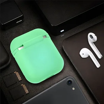

2019 Newly Luminous Silicone Case Wireless Bluetooth Earphone Protection Cover for Airpods Headset Glow In The Dark Earbud Box