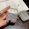 Luxe 3D mignon Bling diamants sans fil Bluetooth écouteurs accessoires étui rigide pour Apple Airpods 2 1 sac de charge de protection ► Photo 3/6