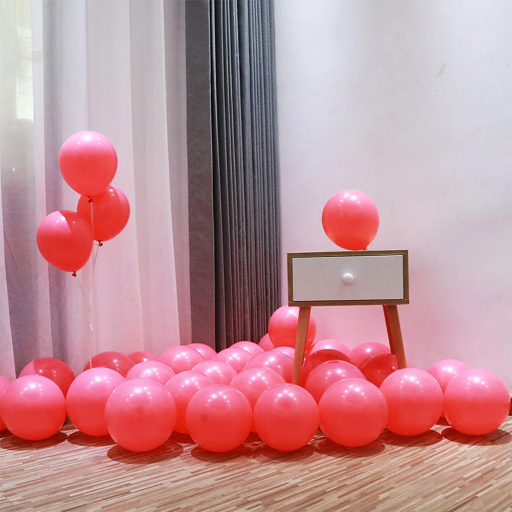 10 шт., пастельные латексные шары в виде макарон, радужные воздушные шары в виде единорога на день рождения для свадьбы, Детские вечерние шары для украшения - Цвет: Red Balloon