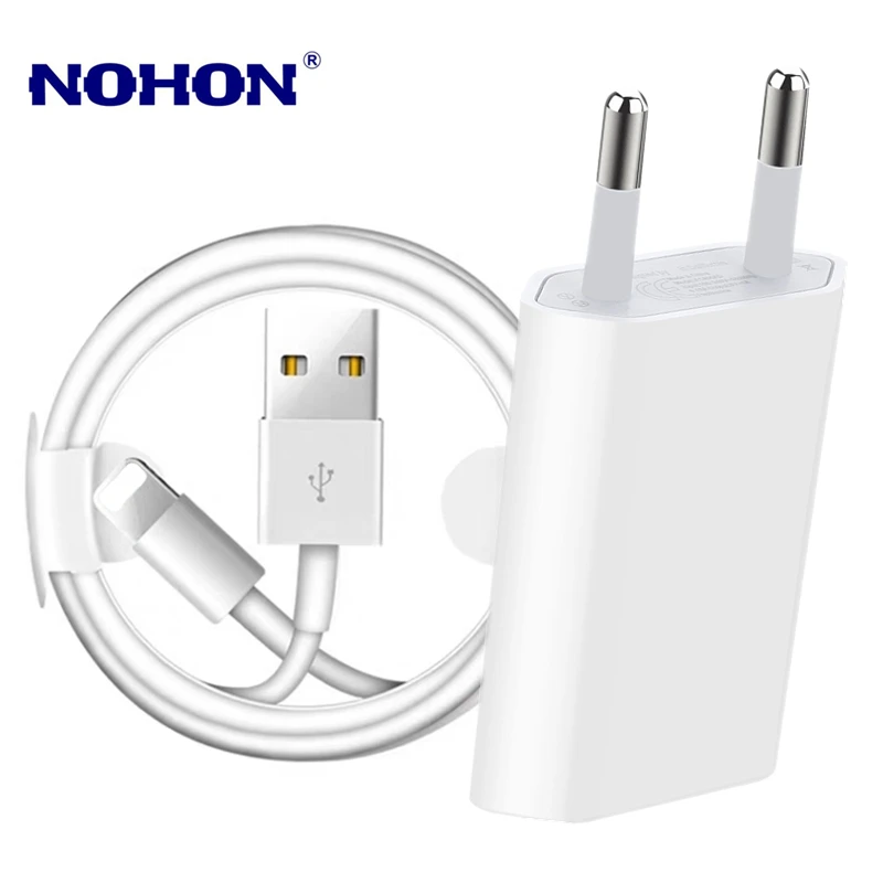 Комплект USB кабеля для зарядки 1 м 2 зарядное устройство с европейской вилкой iPhone 6