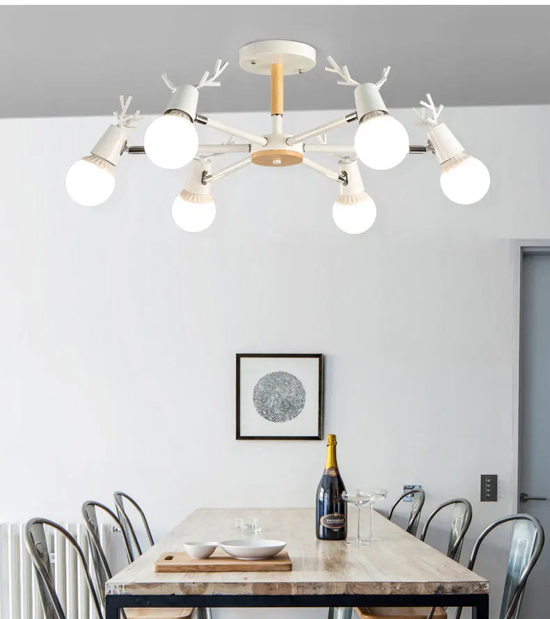 Nordic Antlers Chandelier  suspension luminaire lustre moderno LED Chandeliers Lighting Fixtures 21