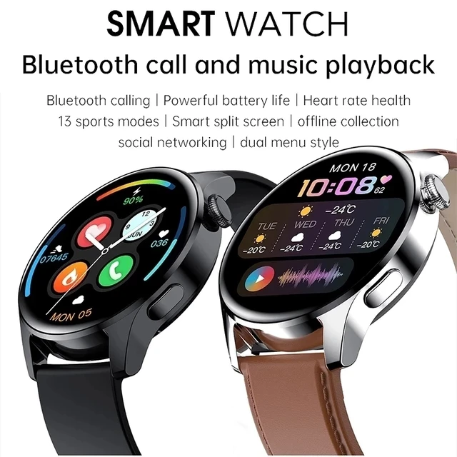 2022 New For HUAWEI Smart Watch Men Waterproof Sport Fitness Tracker Multifunction Bluetooth Call Smartwatch Man For Android IOS 2