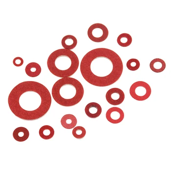

100PCS M2 M2.5 M3 M4 M5 M6 M8 Pad Insulation Washers Red Steel Paper Meson Gasket Spacer Insulating Spacers M2x4x0.5 M4x12x1