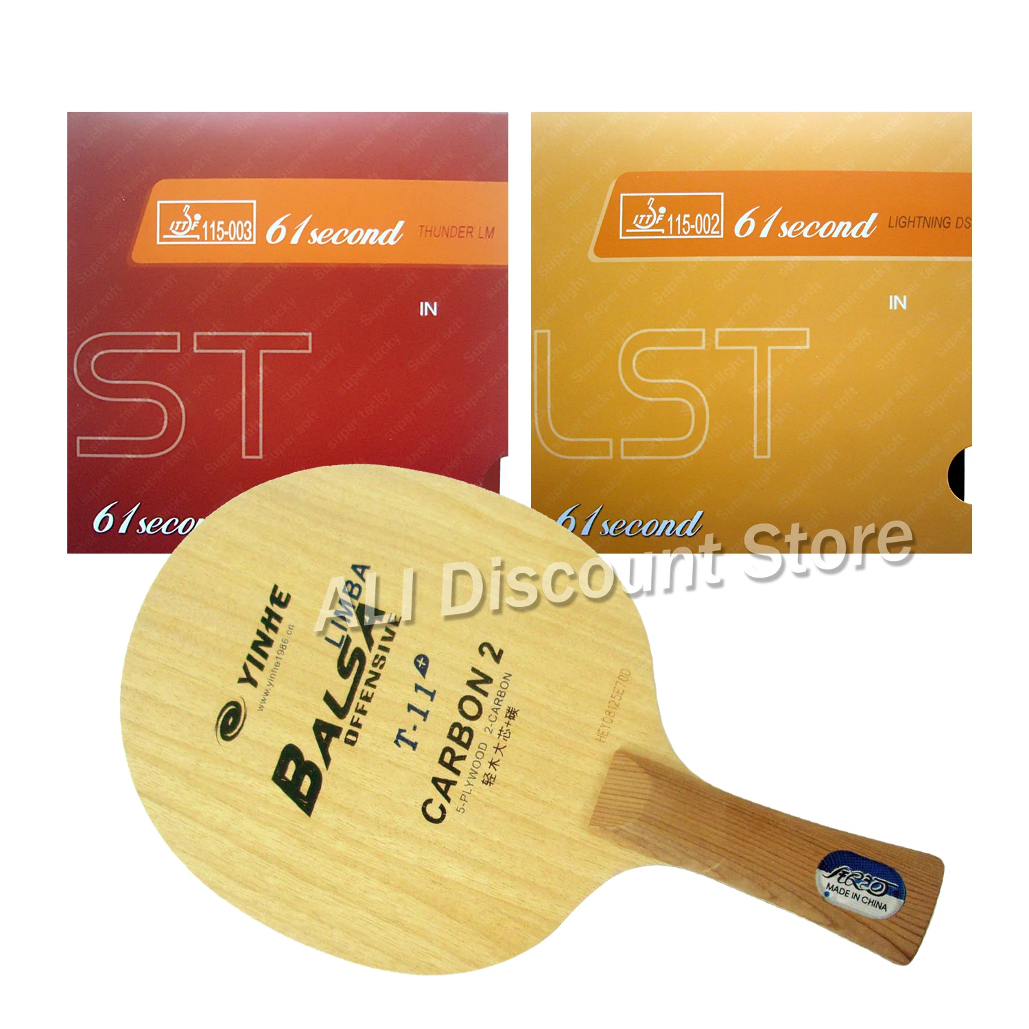 Galaxy T 11+ Blade with 61second LM and DS Rubbers for a Table Tennis