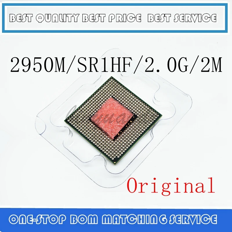 Двухъядерный процессор SR1HF Socket G3 2MB cpu SR1HF для ноутбука 2950M