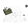 Kingkong CA10 Front Car Model Shell Kit Dongfeng Old Liberation Series Original KKRC D-E001 White 4
