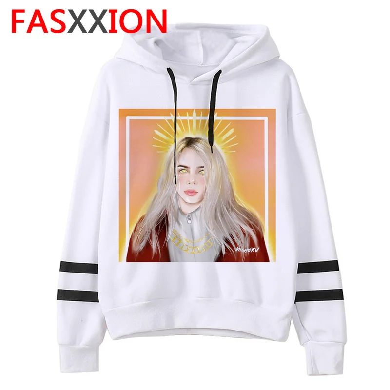 Billie Eilish Толстовка для женщин/мужчин эстетические толстовки ulzzang графическая забавная одежда уличная Корейская с капюшоном негабаритная уличная одежда