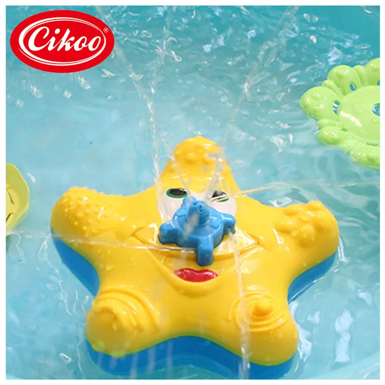 CIKOO младенцы, игрушки для купания, водяные игрушки, электрические водные брызги, морская звезда, ванна, Звездные детские игрушки для ванной