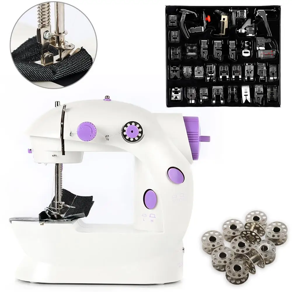 Бытовая электрическая швейная машина легкая оверлок ткань ручная 32 АКСЕССУАРЫ