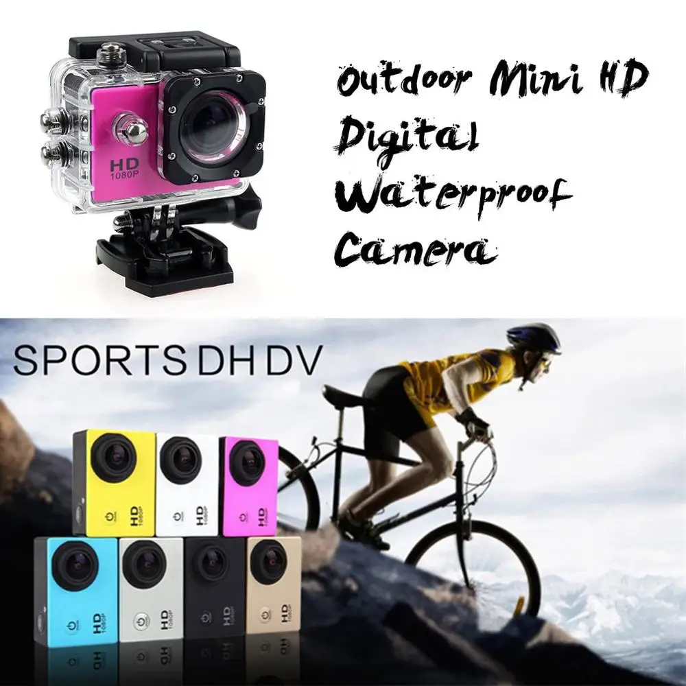 Outdoor Mini Sport Action Camera Ultra 30M 1080P Underwater Waterproof Helmet Video Rec  for SJCAM SJ400 Cameras Sport Cam Hot