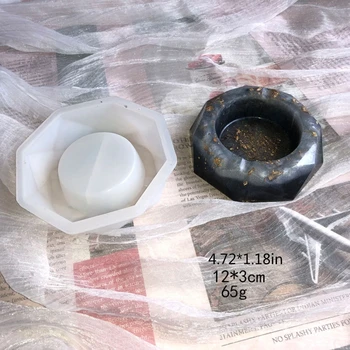 

DIY Crystal Epoxy Resin Mold Round/Square/Rhombus/Polygon Ashtray Silicone Mould DXAA